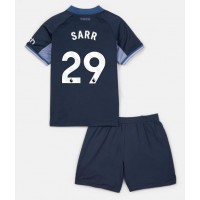 Camisa de time de futebol Tottenham Hotspur Pape Matar Sarr #29 Replicas 2º Equipamento Infantil 2023-24 Manga Curta (+ Calças curtas)